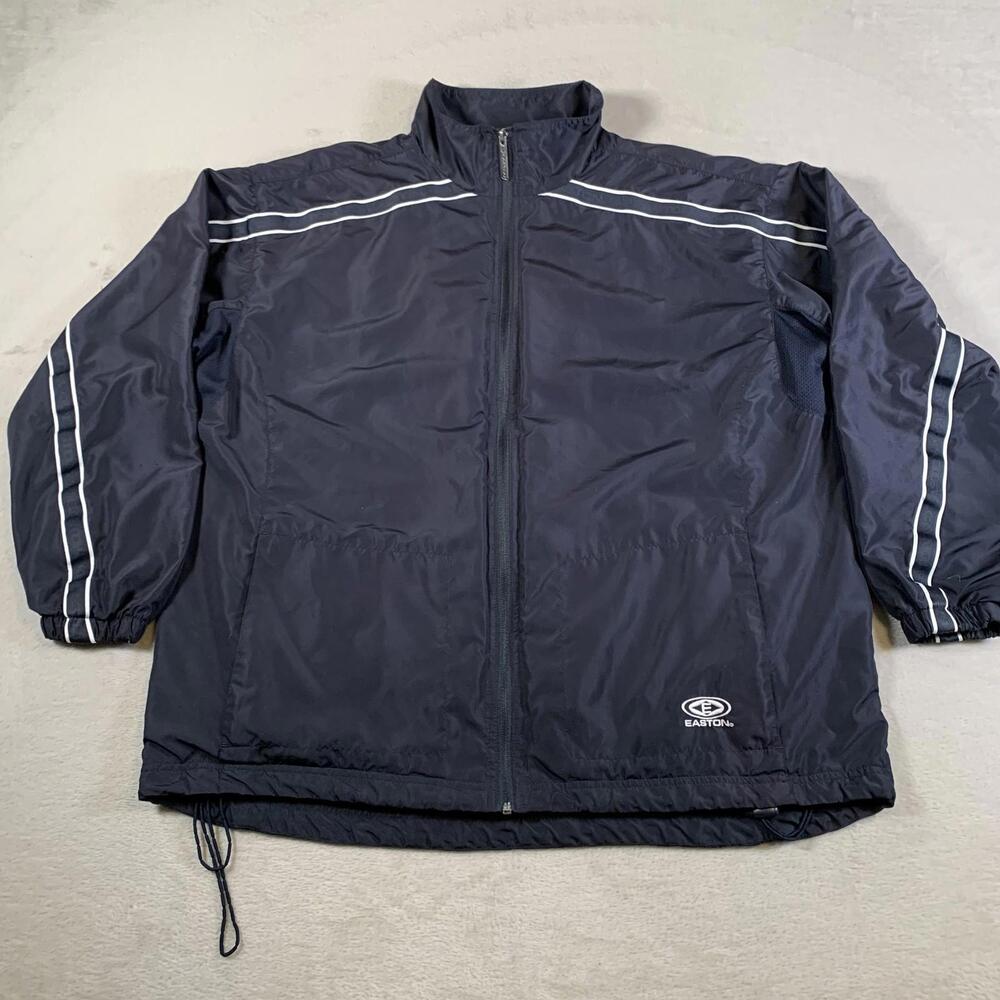 Easton Hockey Jacket Mens Medium NHL Hockey Coach Zip Up Polyester‎ Full Zip